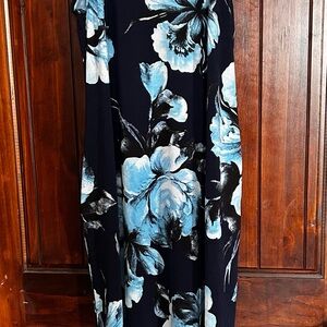 Erimish Blue and Black Patterned Top